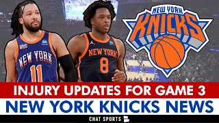 🚨 MAJOR KNICKS INJURY NEWS on OG Anunoby & Jalen Brunson | New York Knicks News