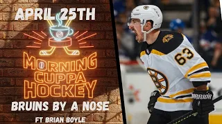 Bruins By A Nose ft. Brian Boyle | Morning Cuppa Hockey