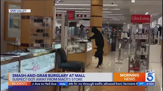 Police search for smash-and-grab burglary suspect at Simi Valley mall