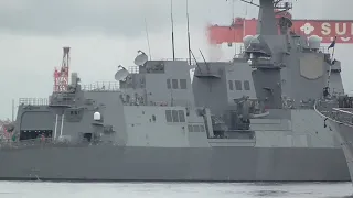 JS Maya (DDG-179) sails out of port