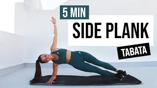 5 min SIDE PLANK CHALLENGE | Best workout for OBLIQUES and CORE ABS | SIX-PACK | MUFFIN TOP WORKOUT