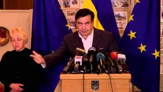 Михаил Саакашвили на пресс-конференции