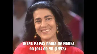 Irene Papas (Ειρήνη Παπά) e Núria Espert falam sobre "Medea" (1992)
