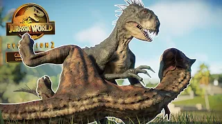 ALL Camp Cretaceous DINOSAURS BATTLE ROYALE!! | Jurassic World Evolution 2