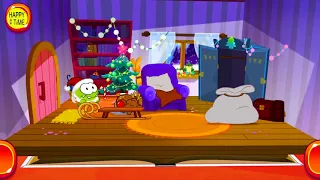 Ам Ням Рождественский🎄 выпуск om nom  дед мороз🎅 Детский уголок Kids'Corner