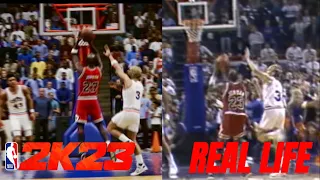 NBA2k23: Jordan Challenges Trailer vs Real Life