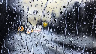 Painting a Rainy Day Through a Window
