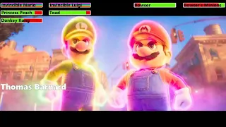 The Super Mario Bros. Movie (2023) Final Battle with healthbars 3/4