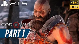 GOD OF WAR (PS5) Walkthrough Gameplay 4K HDR [PART 1] - No Commentary