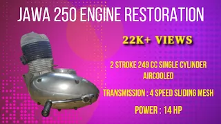 Old Jawa 250cc Full Engine Assembly