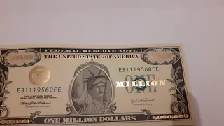 A one million dollar bill