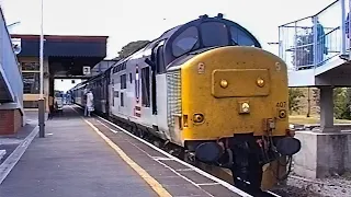 Class 37s on the North Wales Coast at Prestatyn - 4k Remaster