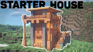 EASY Acacia Minecraft House | Starter Build Tutorial