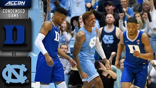 Duke vs North Carolina Condensed Game | 2019-20 ACC Men's Basketball