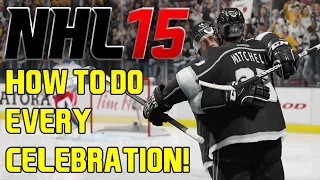 NHL 15: How To Do Every Celebration! (Tutorial)