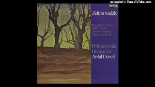 Zoltán Kodály :  Summer Evening, for orchestra (1906 rev. 1929-30)