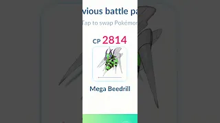 1 HP Mega Beedrill Destroy Grunt Badly in #pokemongo