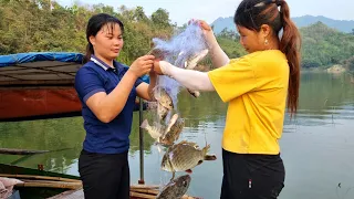 How to catch fish with nets, preservation procedures | Triêu Thị Sểnh