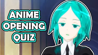 Anime Opening Quiz | (Underrated Anime Edition)