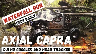 Axial CAPRA DJI HD FPV VS Waterfall 4WD Run | Dji Hd Goggles and Head Tracker | (@IDORC