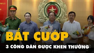 Khen thưởng 3 công dân hỗ trợ hai cô gái bắt cướp ở Gò Vấp