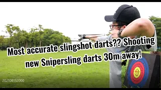 Most accurate slingshot darts?? Shooting new generation of snipersling darts!