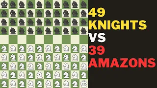 49 knights vs 39 amazons - does the number decide | Fairy Chess