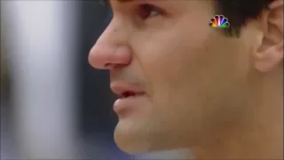 Emotional Federer to tears during Roland Garros 2009 ceremony / national anthem of Suisse.