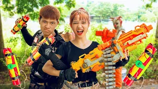 VTL Nerf War: Squad SEAL Team Warriors Nerf Guns The Expendables Tranbi Fight Ringman Masks