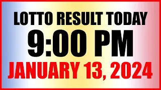 Lotto Result Today 9pm Draw January 13, 2024 Swertres Ez2 Pcso