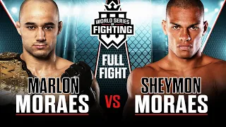 Full Fight | Marlon Moraes vs Sheymon Moraes (Bantamweight Title Bout) | WSOF 22, 2015