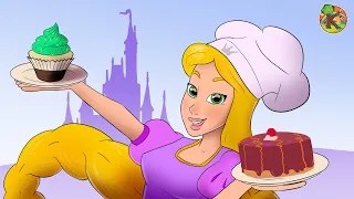 Princesa Rapunzel La Pastelera | KONDOSAN en Español - Cuentos Cortos para Niños | Cuentos de hadas