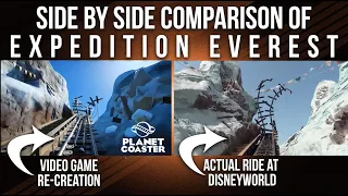 POV Comparison of Video Game vs.The Real Expedition Everest at Disney World!