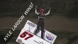 Kyle Larson Wins 360 Sprintcar Race July 24/17 Ohsweken Speedway