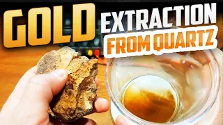 How to extract gold from quartz, different and new p2 - Turning a BLOB into PURE GOLD!