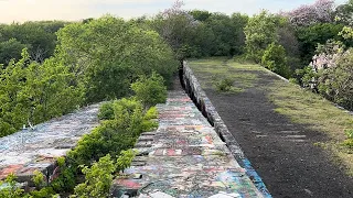 Graffiti Pier ( Outdoor Art Gallery ) Abandoned Coal Loading Dock in Philadelphia, Pennsylvania