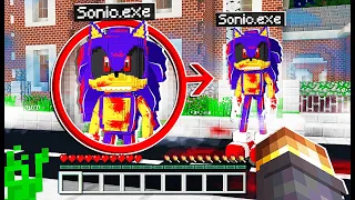 If You See SONIC.EXE Outside Your House in Minecraft, RUN AWAY FAST!!