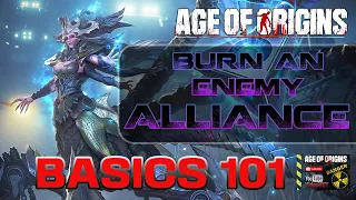 Age of Origins Burn an Enemy Alliance Tips