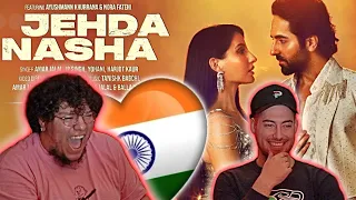 Americans React to Jehda Nasha: An Action Hero | Ayushmann, Nora Fatehi | Tanishk Faridkot Amar IP