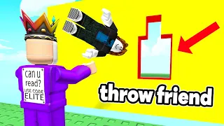 Roblox But you need to Throw People Into Small Holes