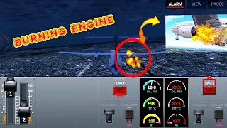 AIRLINE COMMANDER DANGEROUS FLIGHT EVER BURNING 🔥 ENGINE WHILE ON AIR ||KING
