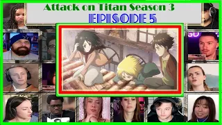 Attack on Titan Season 3 Episode 5 Reaction Mashup | 進撃の巨人