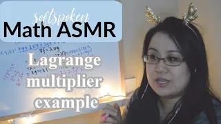 Math ASMR | Softspoken | Lagrange Multiplier Problem