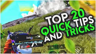 Top 20 Quick Tips And Tricks - Ultimate Guide To Become Pro• In BGMI