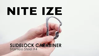 The Nite Ize Slidelock Stainless Steel Carabiner