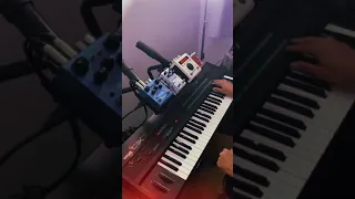 Yamaha DX7 and Pedals (with Looper)