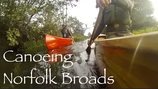 A Paddle on the Norfolk Broads.  North Walsham and Dilham Canal.  Cedar Strip Canoe.