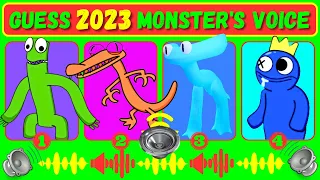 IMPOSSIBLE Guess the Monster's Voice 💥Rainbow Friends Chapter 2 + Garten of BanBan 5 💥 Green, Orange