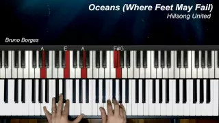 Oceans / Where Feet May Fail (Hillsong United) - por Bruno Borges (Piano Tutorial)