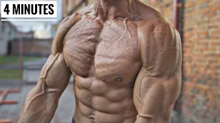 Get Shredded CHEST in 4 Minutes !! (No Iron & No Equipment)